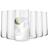 Krosno Grande Vasos de Agua Highball | Set 6 Piezas | 540 ML...